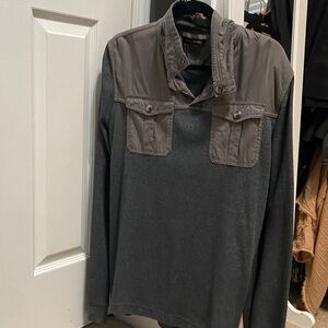 Banana Republic Gray Shirt Jacket